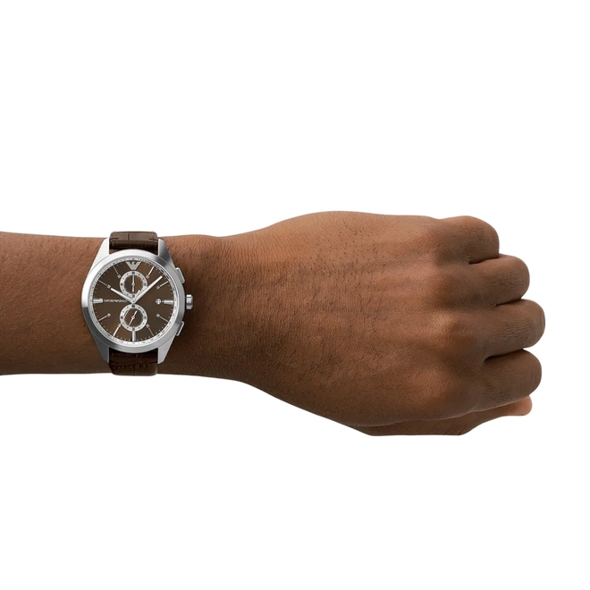 Relógio Emporio Armani Claudio Cronógrafo - AR11482B1 N1NX Marrom 2