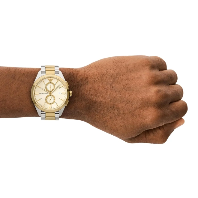 Relógio Emporio Armani Claudio Cronógrafo - AR11605B1 C1SK Dois Tons 2