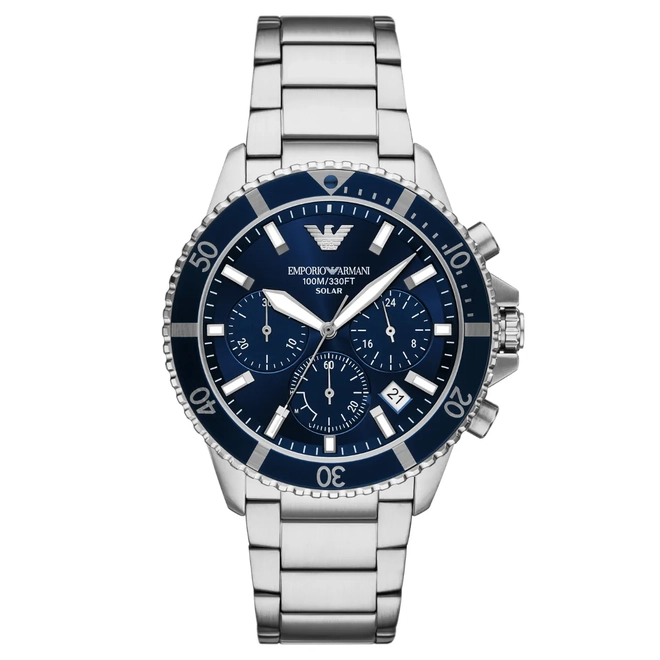 Relógio Emporio Armani Solar - AR11681B1 D1SX - Relógio Emporio