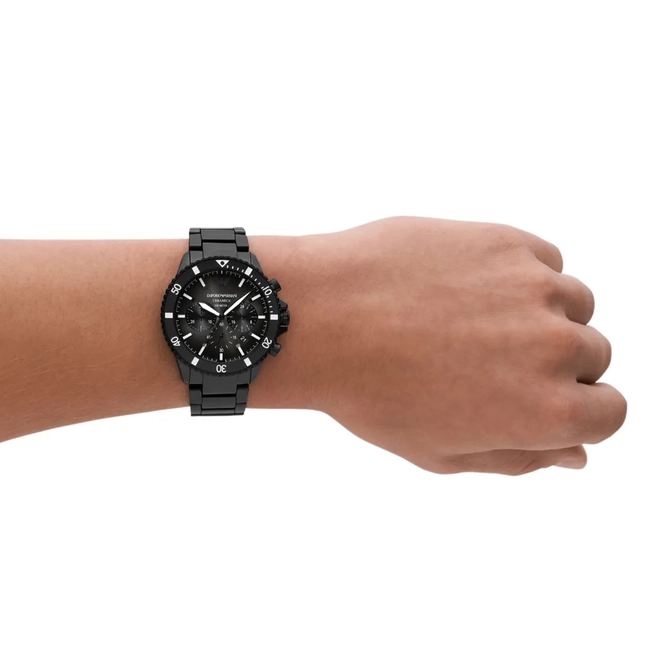 Relógio Emporio Armani Cronógrafo Cerâmica - AR70010B1 P1PX Preto 2