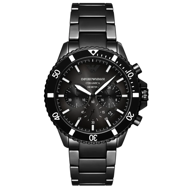 Relógio Emporio Armani Cronógrafo Cerâmica - AR70010B1 P1PX Preto 1