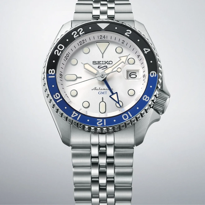 Relógio Seiko 5 Sports SKX GMT Automático - SSK033B1 B1SX Prata 2