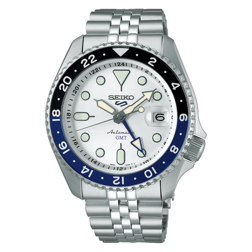Relógio Seiko 5 Sports SKX GMT Automático - SSK033B1 B1SX Prata