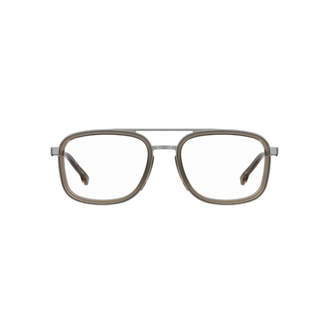 Óculos de Grau Hugo BOSS 1255 WIJ 5319 R Metal Cinza e Marrom 2