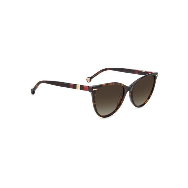 Óculos de Sol Carolina Herrera HER 0107/S O63 57HA Acetato Marrom Mesclado com lentes na cor Marrom Degradê 3