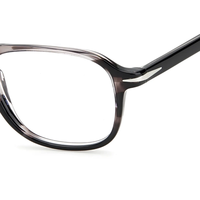 Óculos de Grau David Beckham DB 1053 2W8 5019 Acetato Cinza Mesclado 4