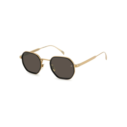 Óculos de Sol David Beckham DB 1097/S 0NZ 49IR Metal Dourado com lentes na cor Cinza