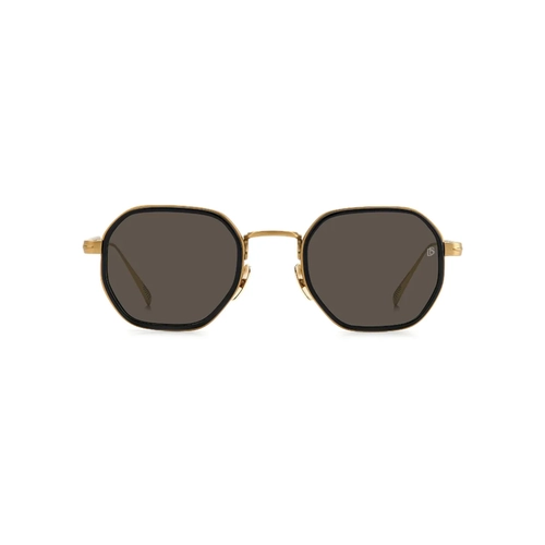 Óculos de Sol David Beckham DB 1097/S 0NZ 49IR Metal Dourado com lentes na cor Cinza