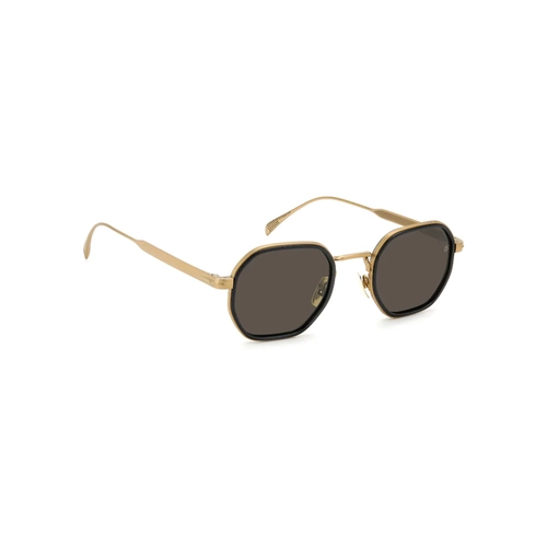 Óculos de Sol David Beckham DB 1097/S 0NZ 49IR Metal Dourado com lentes na cor Cinza