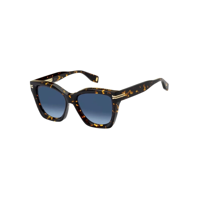 Óculos de Sol Marc Jacobs MJ 1000/S 086 54GB Acetato Marrom Mesclado com lentes na cor Azul Degradê 1