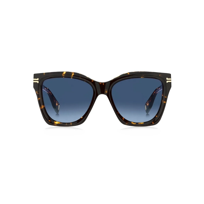 Óculos de Sol Marc Jacobs MJ 1000/S 086 54GB Acetato Marrom Mesclado com lentes na cor Azul Degradê 2