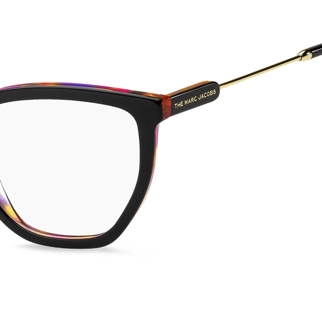 Óculos de Grau Marc Jacobs MARC 596 807 5418 Acetato Preto 4