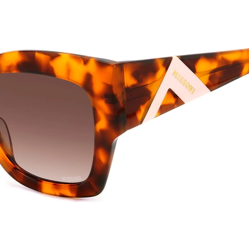 Óculos de Sol Missoni MIS 0154/S C9B 53HA Acetato Marrom Mesclado com lentes na cor Marrom Degradê