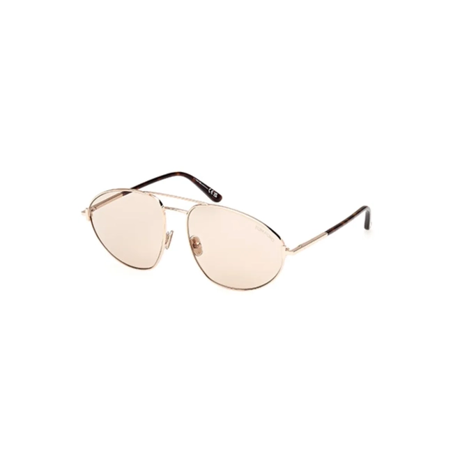 Óculos de Sol Tom Ford FT1095_6028E Metal Rose com lentes na cor Castanho Fotocromático 1