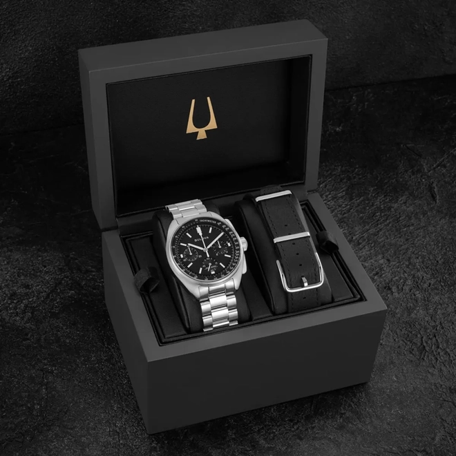 Relógio Bulova Archive Series Lunar Pilot Cronógrafo - 96K111N Preto 3