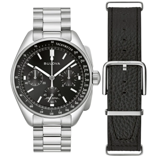 Relógio Bulova Archive Series Lunar Pilot Cronógrafo - 96K111N Preto 1