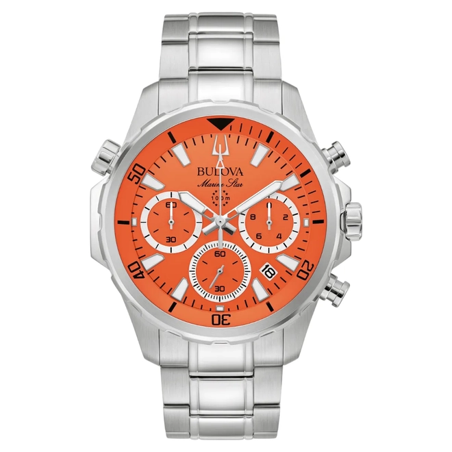 Relógio Bulova Marine Star Cronógrafo - 96B395N Laranja 1