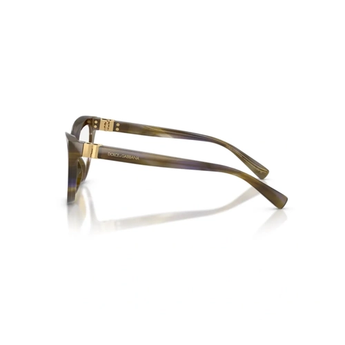 Óculos de Grau Dolce & Gabbana 0DG3414 3447 540 Acetato Verde Oliva Mesclado