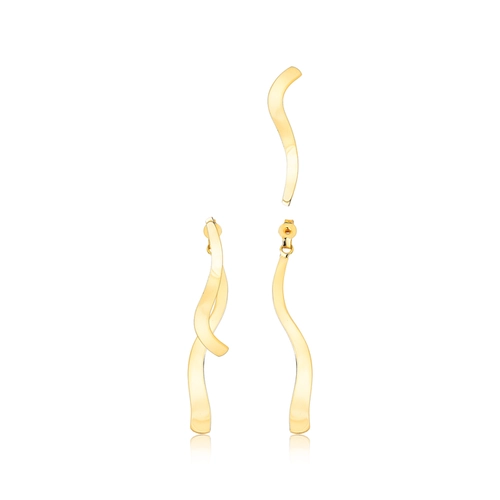 Brinco Slim Ear Jack ouro 18k pingentes corte a laser polido