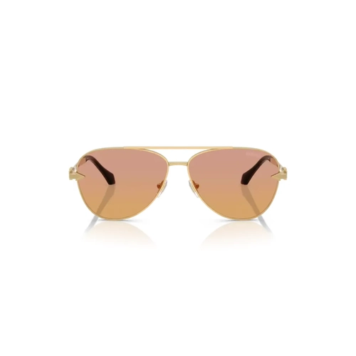 Óculos de Sol Versace 0VE2283 1002EL61 Metal Dourado com lentes na cor Laranja