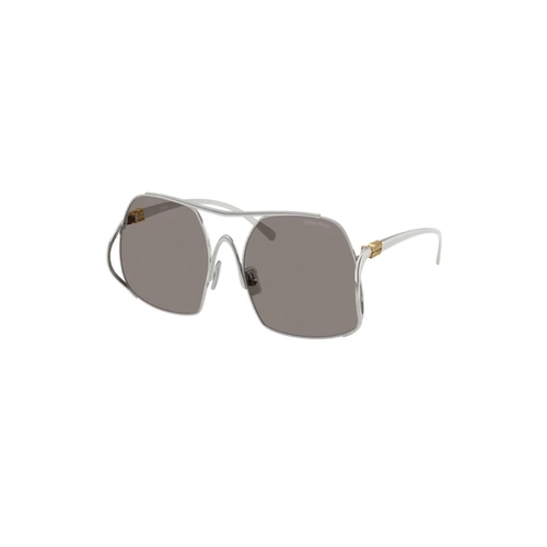 Óculos de Sol Miu Miu 0MU A55S 1BC80Q57 Aço Prateado com lentes na cor Cinza