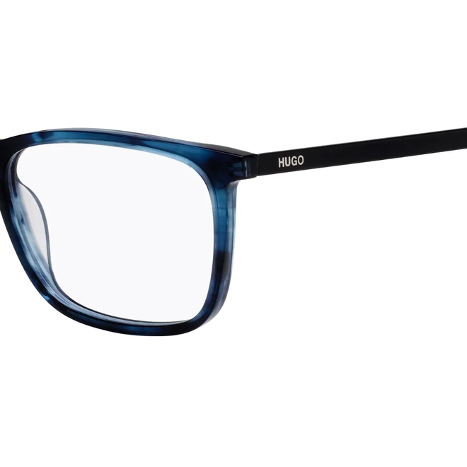 Óculos de Grau Hugo Boss HG 1018 AVS 5217 R Acetato Azul Listrado 3