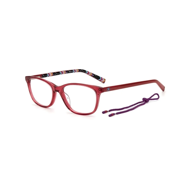 Óculos de Grau M Missoni MMI 0008 8CQ 5217 R Acetato Vermelho Transparente 1