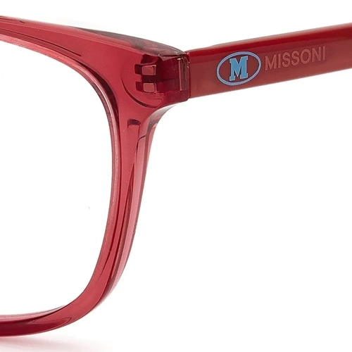 Óculos de Grau M Missoni MMI 0008 8CQ 5217 R Acetato Vermelho Transparente