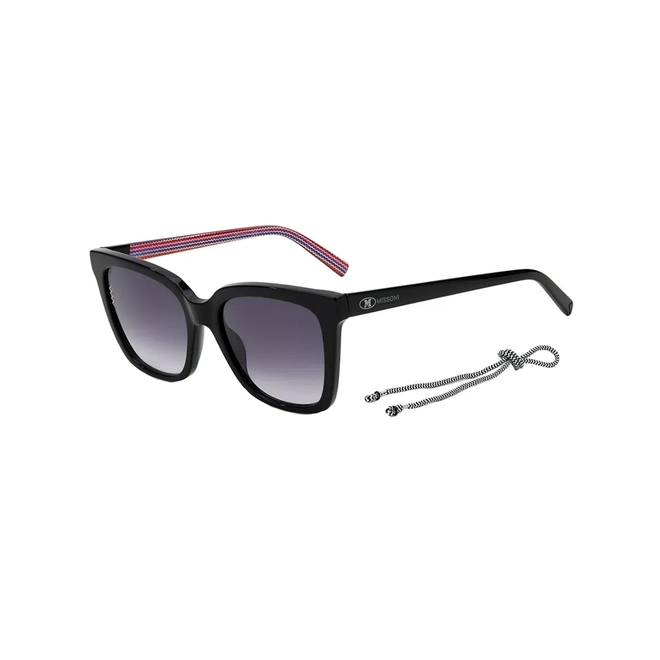 Óculos de Sol M Missoni MMI 0003/S 807 539O S Acetato Preto com lentes na cor Cinza Escuro 1