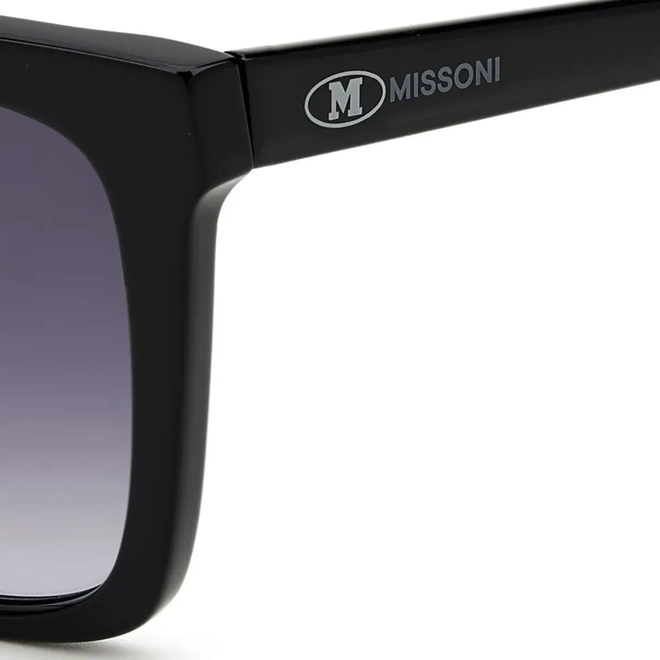 Óculos de Sol M Missoni MMI 0003/S 807 539O S Acetato Preto com lentes na cor Cinza Escuro 3