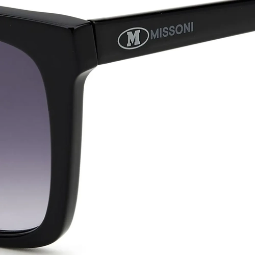 Óculos de Sol M Missoni MMI 0003/S 807 539O S Acetato Preto com lentes na cor Cinza Escuro