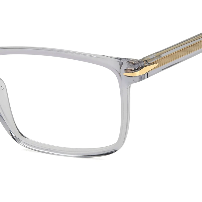 Óculos de Grau David Beckham DB 1020 KB7 5817 R Acetato Cinza Transparente 4
