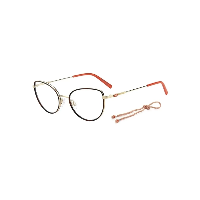 Óculos de Grau M Missoni  MMI 0061 06J 5119 R Metal Preto e Dourado 1