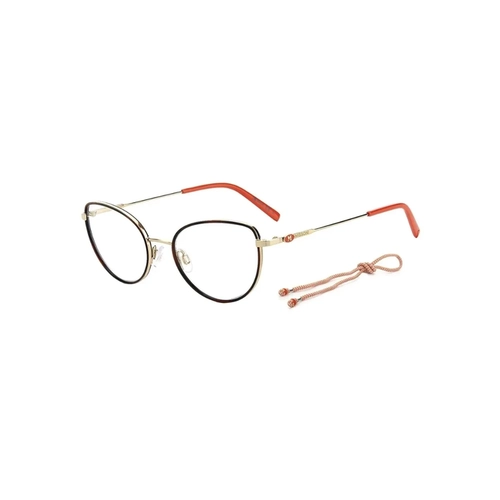 Óculos de Grau M Missoni  MMI 0061 06J 5119 R Metal Preto e Dourado