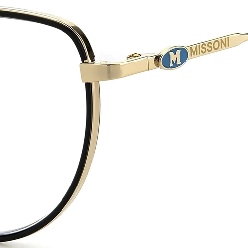 Óculos de Grau M Missoni MMI 0061 2M2 5119 R Metal Preto e Dourado