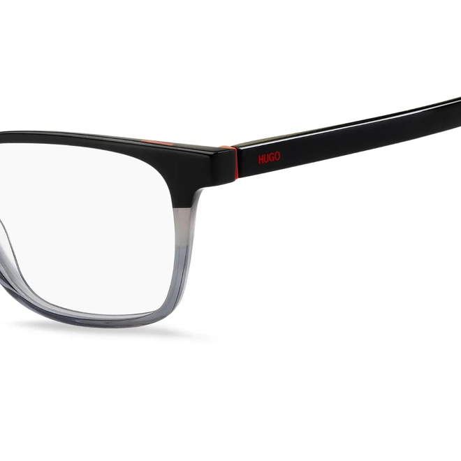 Óculos de Grau Hugo Boss HG 1130 08A 5217 R Acetato Preto e Cinza 4