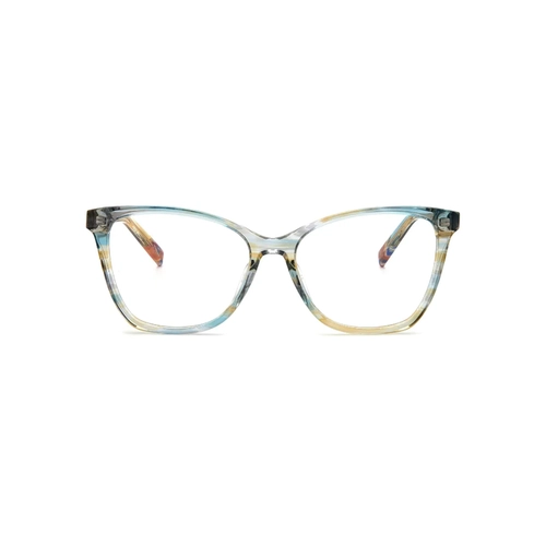Óculos de Grau Missoni MIS 0013 JUR 5316 R Acetato Azul Mesclado Transparente