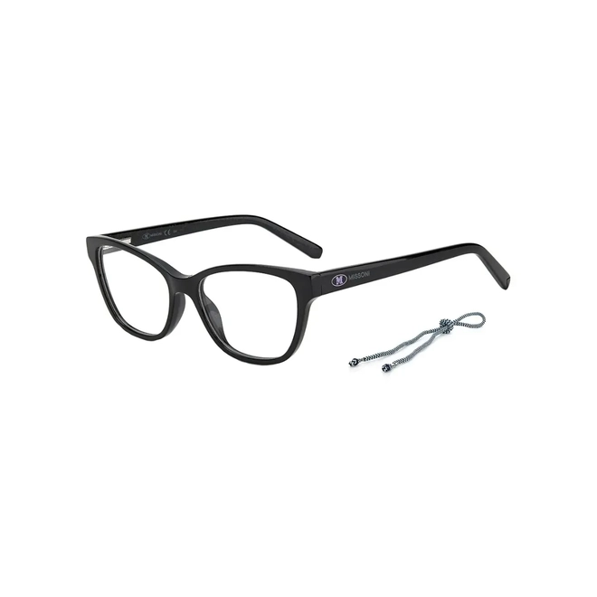 Óculos de Grau M Missoni MMI 0072 807 5216 R Acetato Preto 1