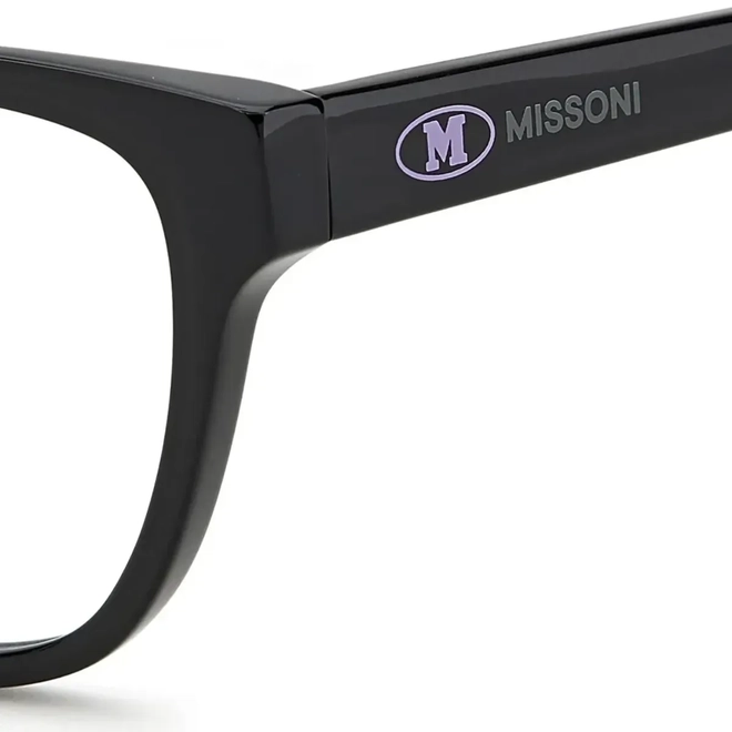 Óculos de Grau M Missoni MMI 0075 807 5315 R Acetato Preto 3