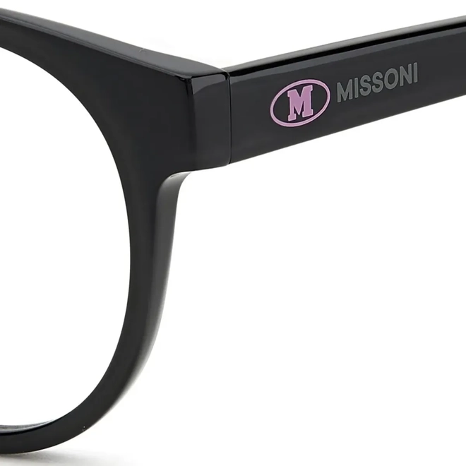 Óculos de Grau M Missoni MMI 0077 807 4819 R Acetato Preto 3