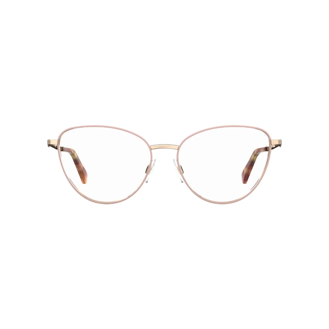 Óculos de Grau Love Moschino MOL587 FWM 5516 R Metal Dourado e Rosa 2