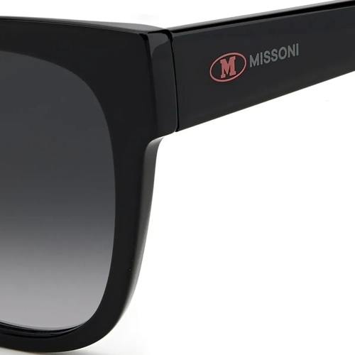 Óculos de Sol M Missoni MMI 0070/S 807 559O S Acetato Preto com lentes na cor Cinza Escuro Degradê