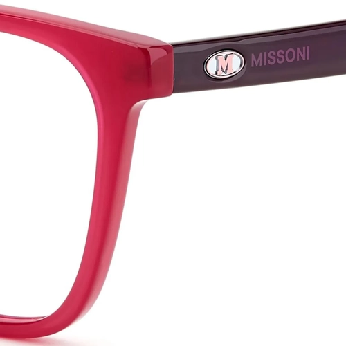 Óculos de Grau M Missoni MMI 0091 8CQ 5218 R Acetato Cereja