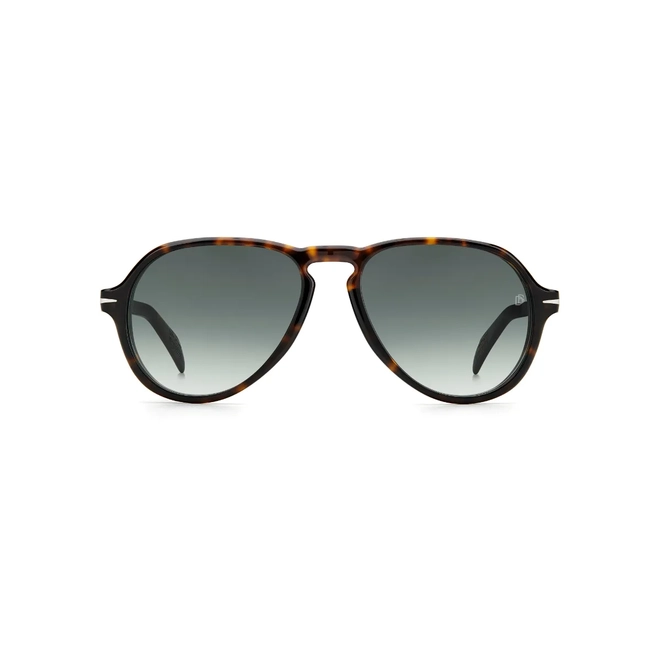 Óculos de Sol David Beckham DB 7079/S 086 559K S Acetato Marrom Mesclado com lentes na cor Verde Degradê 2