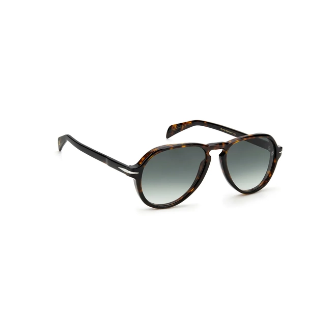 Óculos de Sol David Beckham DB 7079/S 086 559K S Acetato Marrom Mesclado com lentes na cor Verde Degradê 3