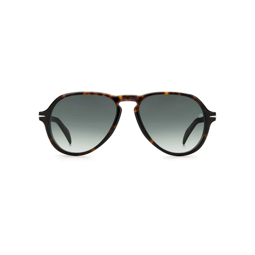 Óculos de Sol David Beckham DB 7079/S 086 559K S Acetato Marrom Mesclado com lentes na cor Verde Degradê