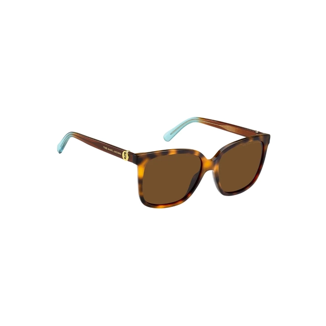 Óculos de Sol Marc Jacobs MARC 582/S ISK 5670 S Acetato Marrom Mesclado com lentes na cor Marrom 3
