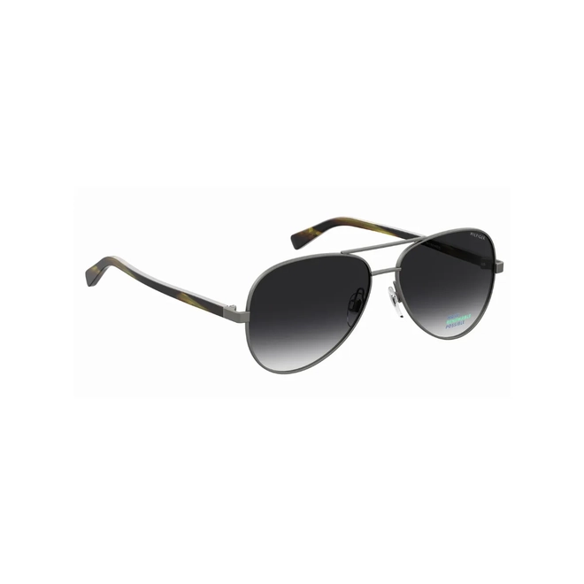 Óculos de Sol Tommy Hilfiger TH 1921/RE/S HWL 589O S Metal Grafite com lentes na cor Cinza Degradê 3