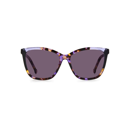 Óculos de Sol Carolina Herrera CH 0052/S F0T 58UR S Acetato Preto e Violeta Degradê com lentes na cor Violeta