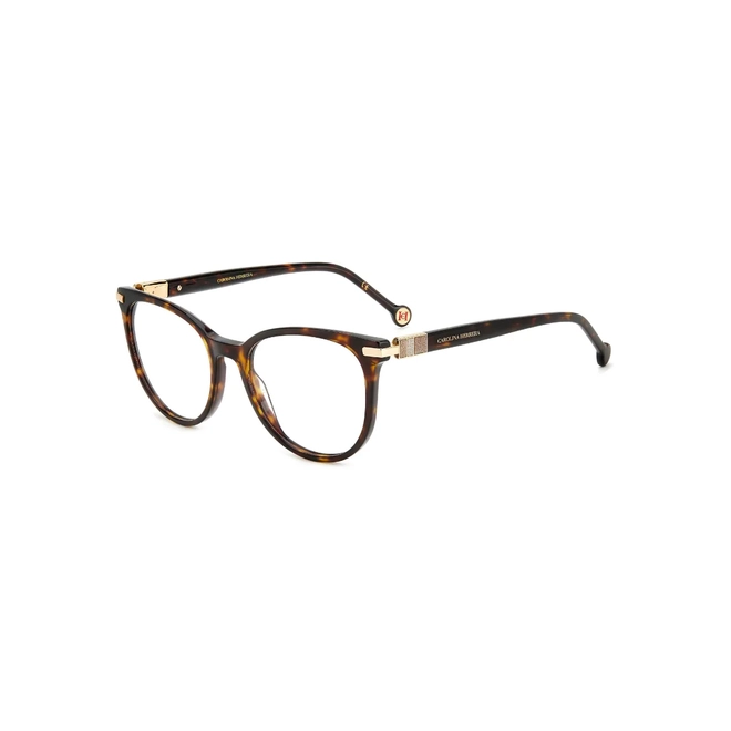 Óculos de Grau Carolina Herrera HER 0156 086 5318 R Acetato Marrom Mesclado 1